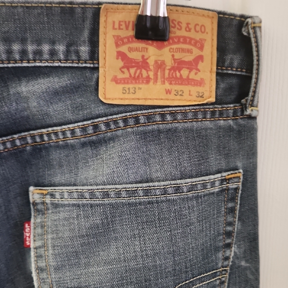 Men's 513 Classic Blue Jeans - Picture 3 of 7